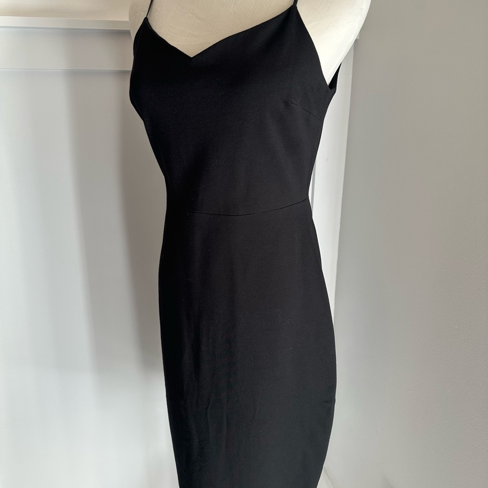 1. State Black Spaghetti Strap Cocktail Dress